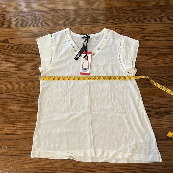 Buffalo v.neck top white size:M - Picture 6 of 7